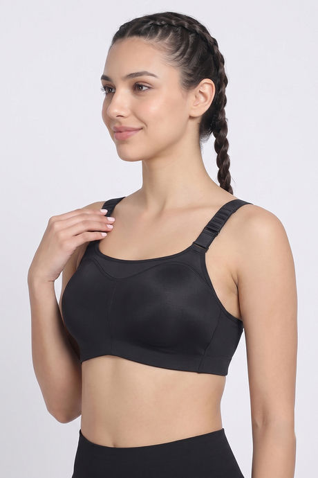 Zelocity High Impact Quick Dry Sports Bra - Jet Black — image 5